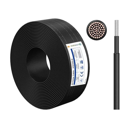 Cablu PV 6mm² negru pentru panouri solare – cablu solar certificat